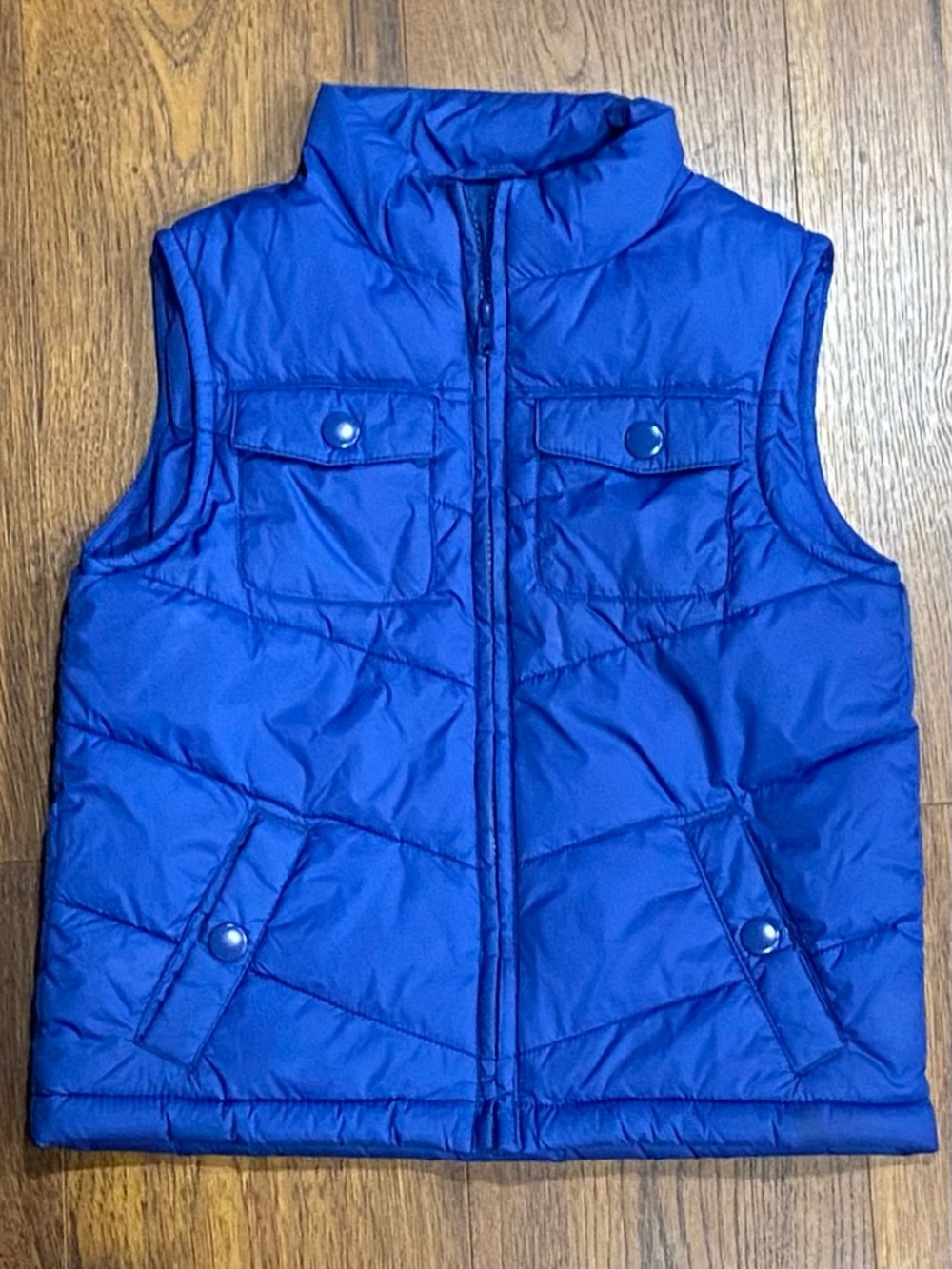 Gymboree Boys Bright Blue Puffer Vest Size Small (5-6)